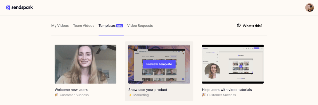 Video Templates in Engage