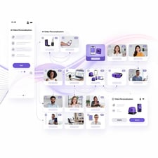 AI video personalization workflow visualization showing automated video generation for B2B outbound sales campaigns