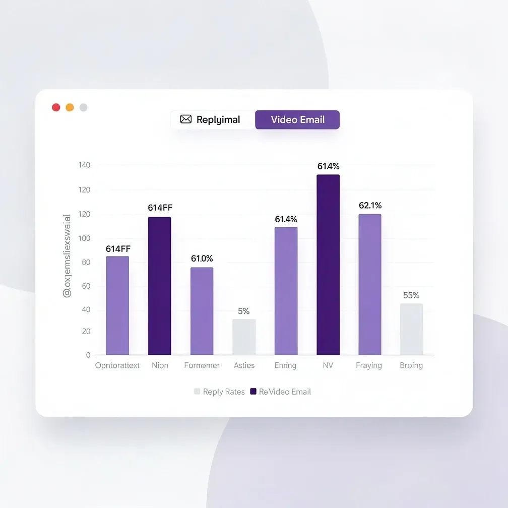 Reply rates: AI-personalized video outreach versus plain text email