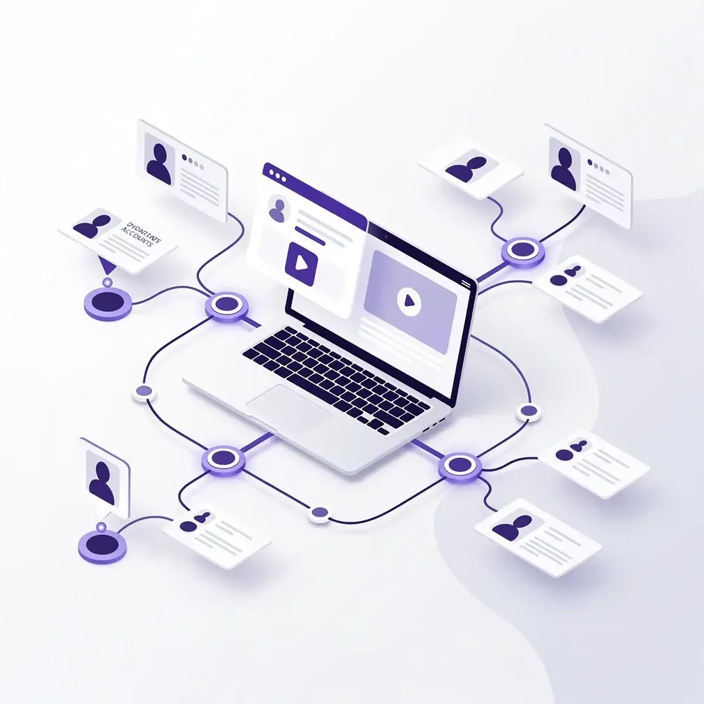 Outbound sales video personalization workflow illustration